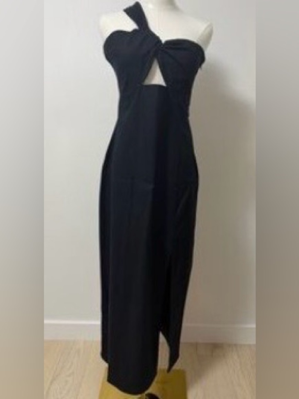 Zara Black One-Shoulder Evening Dress